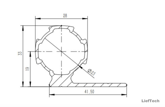 1.2mm grubość Aluminiowa aloja Rury Międzynarodowy Standardowy Rozmiar