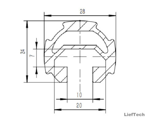 6063 T3-T8 Aluminiowy Rurociąg Sztulowany Anodowany Aluminiowy Rury 28mm