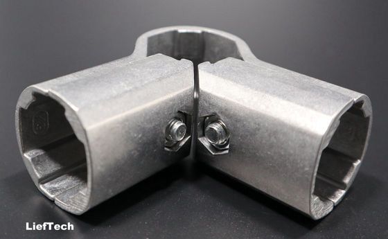 4 Way Aluminium Pipe Connectors standardowy rozmiar 90 stopni