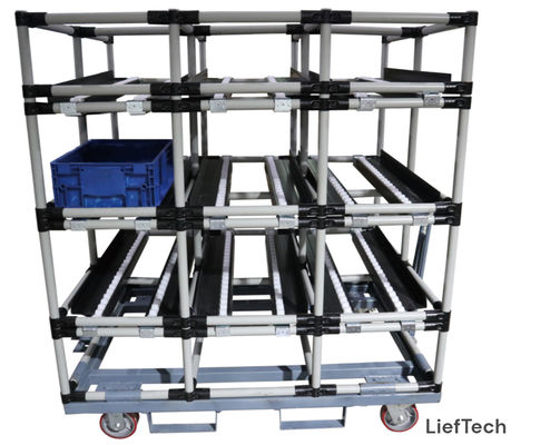 Chuter Lean Workbench z trzema liniami i trzema poziomami stabilnej pojemności